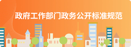 政府工作部门政务公开标准规范
